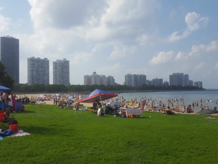Après midi sur les bords du lac Michigan