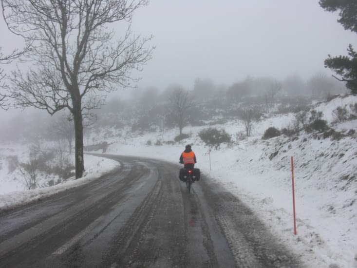 Descente depuis le col de mezilhac