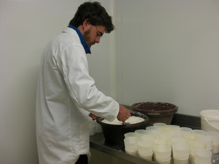 Moulage des pélardons