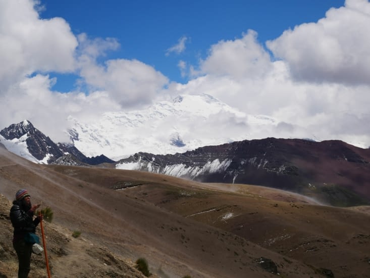 Sommet enneigé des Andes