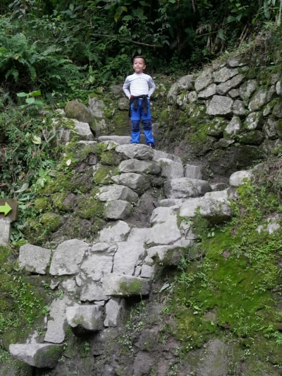 Le chemin d'accès au Machu Picchu...
