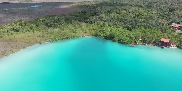 Notre lagune vue du ciel...