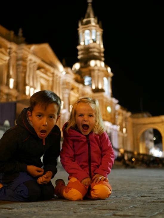 Photo sur la place d'Arme
