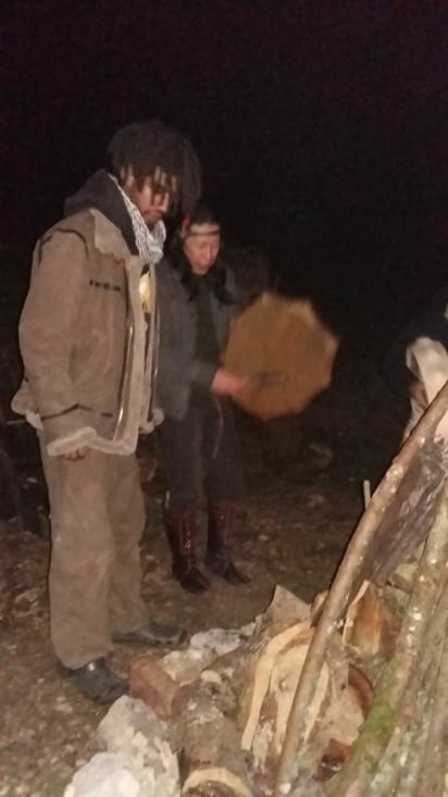 soirée chamanique avec Germain, Olga, et les instruments aux sons extraordinnaires