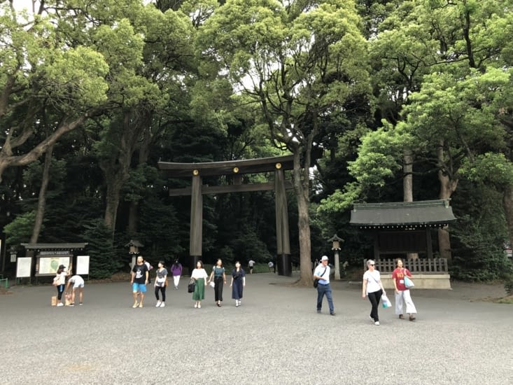 Nous découvrons le sublime sanctuaire shinto Meiji-jingū et son immense parc