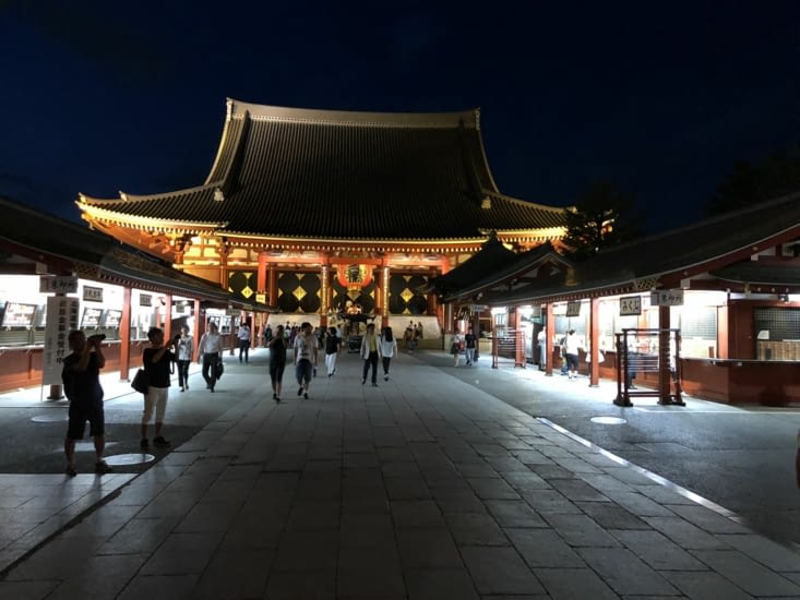 Temple Senso-ji de nuit