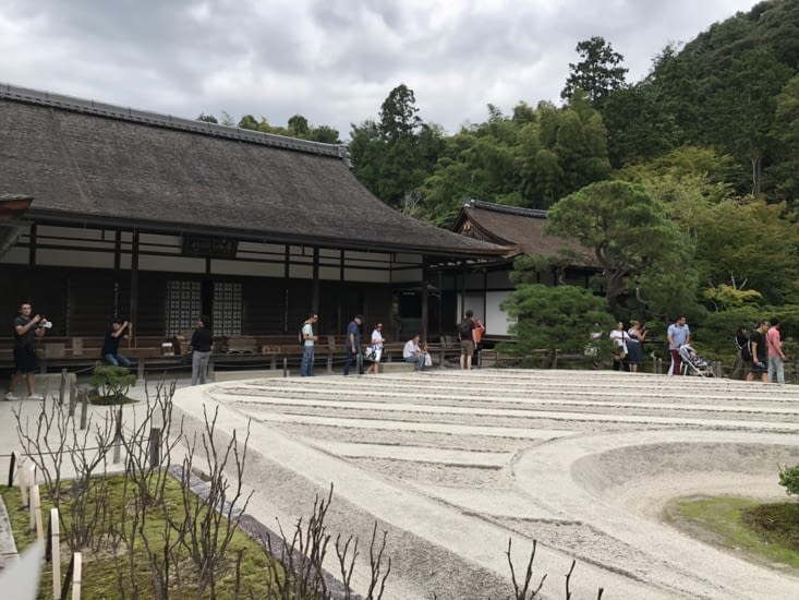 Ensuite nous visitons le palais d’argent Ginkaku-ji