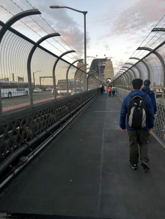 Et le dessus du harbour bridge