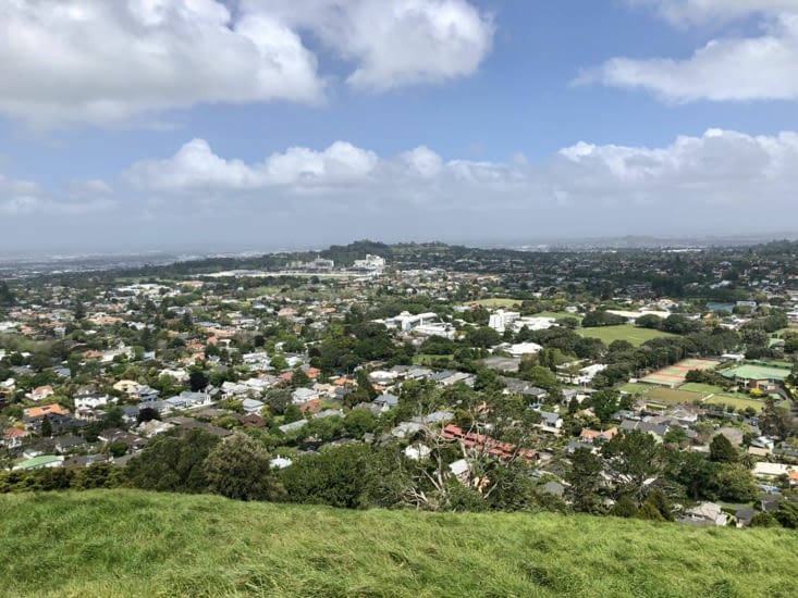 Vue dégagée sur Auckland