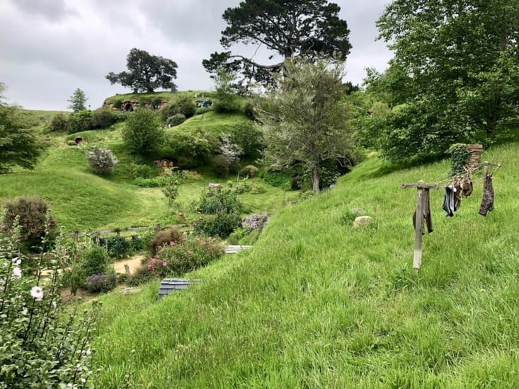 Le linge sèche quoiqu’avec la pluie c’est moins sur...