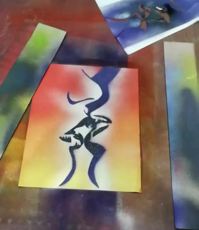 Résultat de mon tag au pochoir