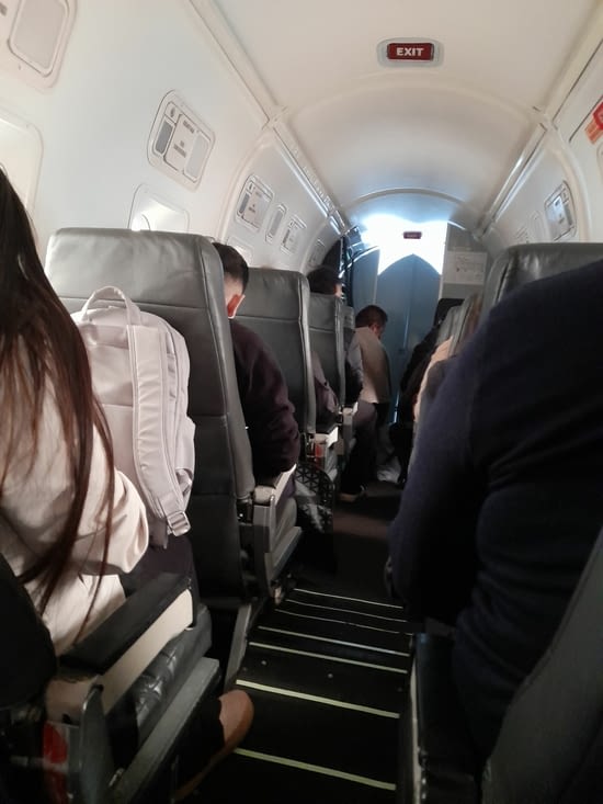 L'intérieur de l'avion