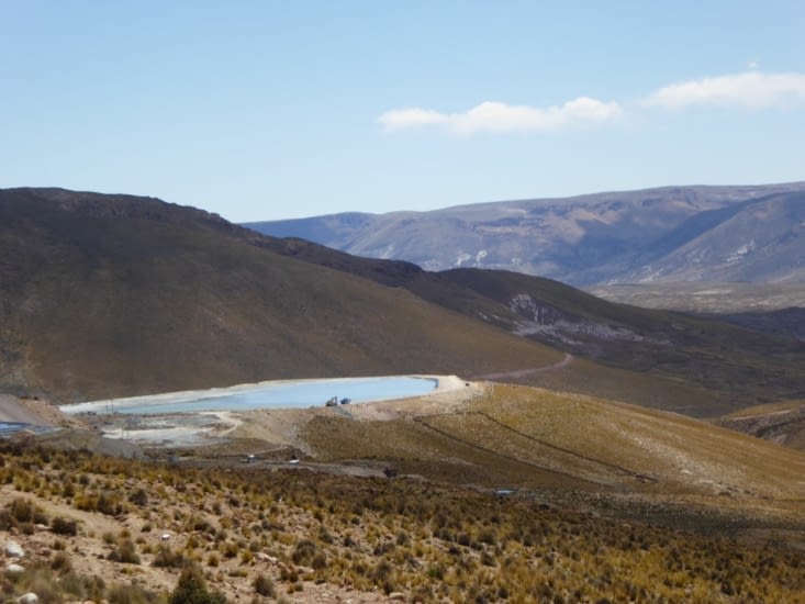 Bassin de résidus de minerai