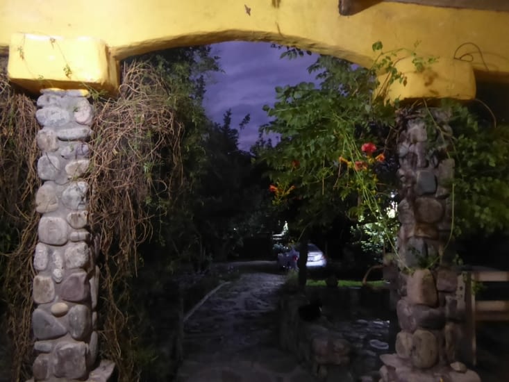 Depuis le jardin de la maison d'hôtes