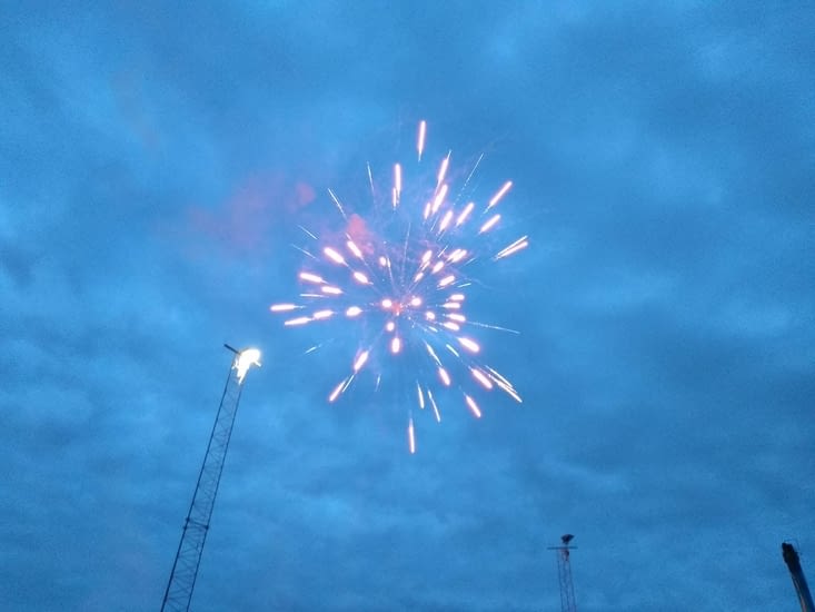 Feu d'artifice à Aasiaat