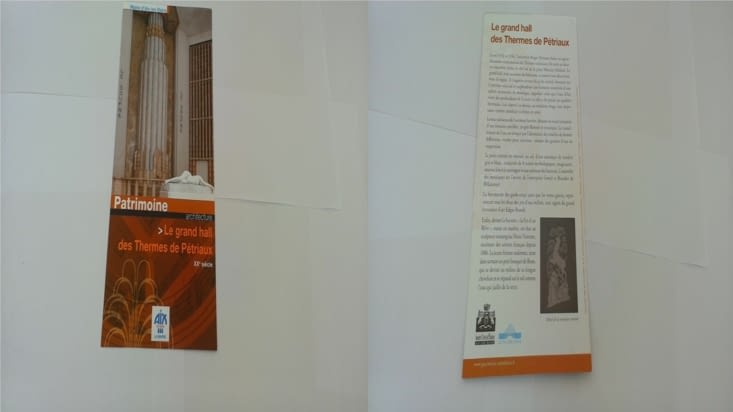 Le grand hall des Thermes de Prétiaux.