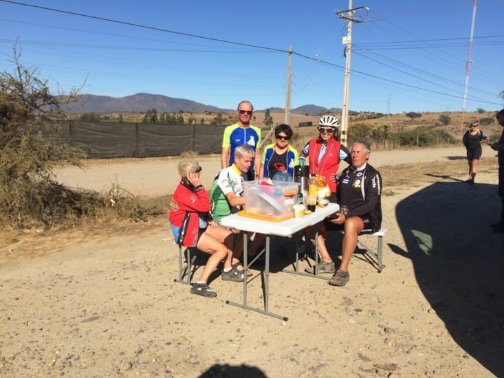 Dernier pique nique pour Huguette et Robert qui nous quittent à santiago