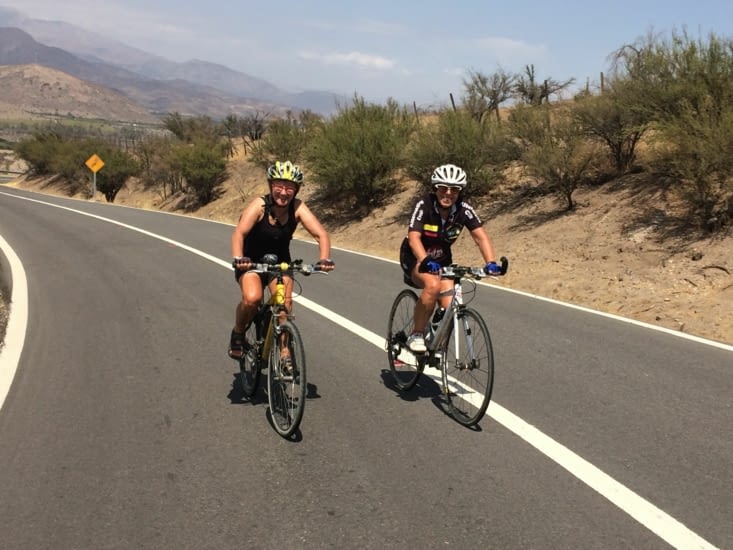 Momo et coco dans la montée du col