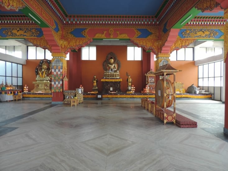 a l'intérieur d'un des temple en rénovation