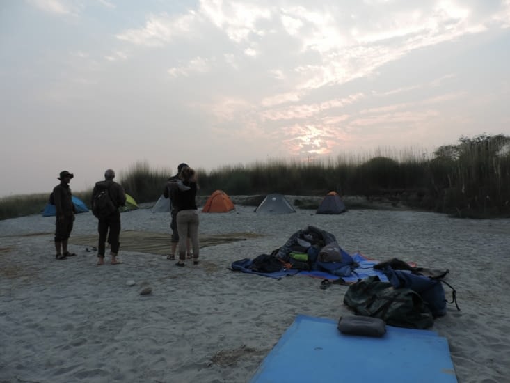 cette nuit on dors dehors!