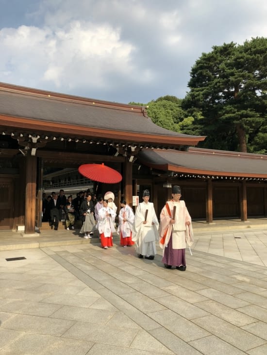 Cérémonie de mariage au sanctuaire