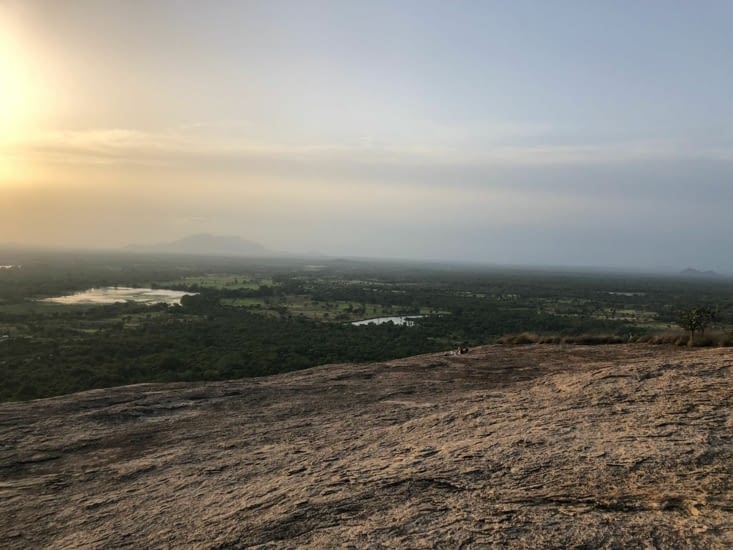 Coucher de soleil depuis le rocher de Pidurangala