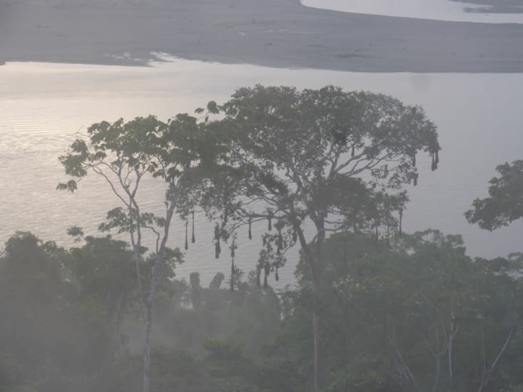 il pleut mais cela ne nous empêche pas de poursuivre notre chemin.