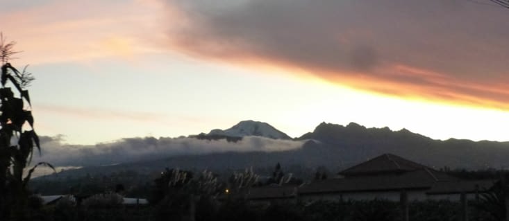 enoore une très belle vue du Chimborazo