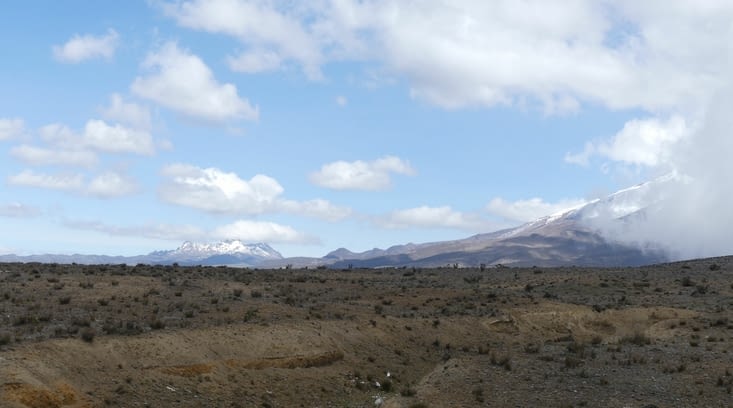 Nous redescendons doucement vers Ambato . L'ALtar et le Chimbo:quelles merveilles!