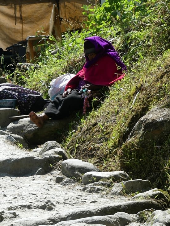 repos pour cette vieille indienne