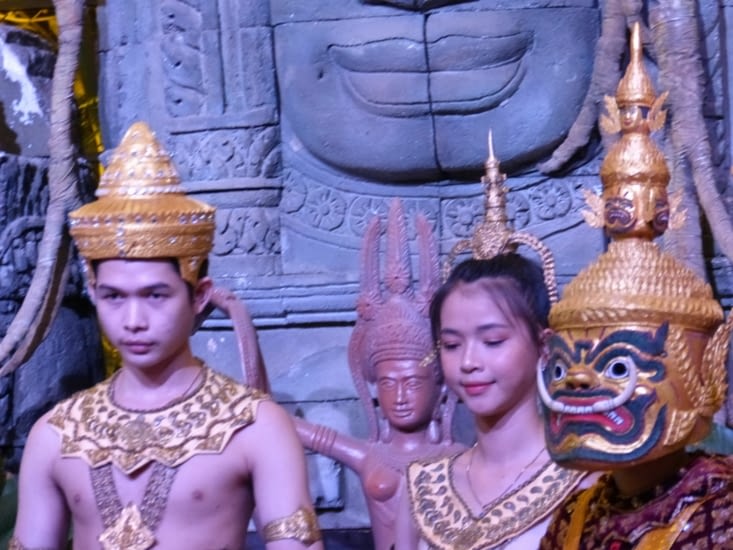 le roi et la reine d'Angkor