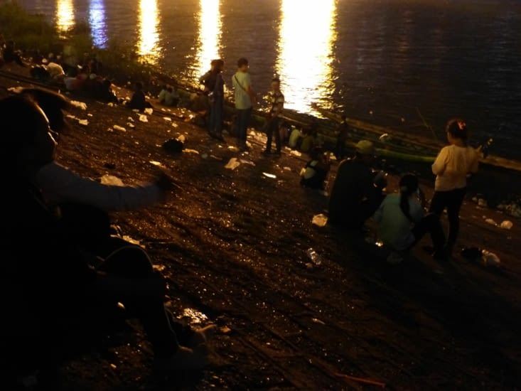 soir de la  fête de l'eau