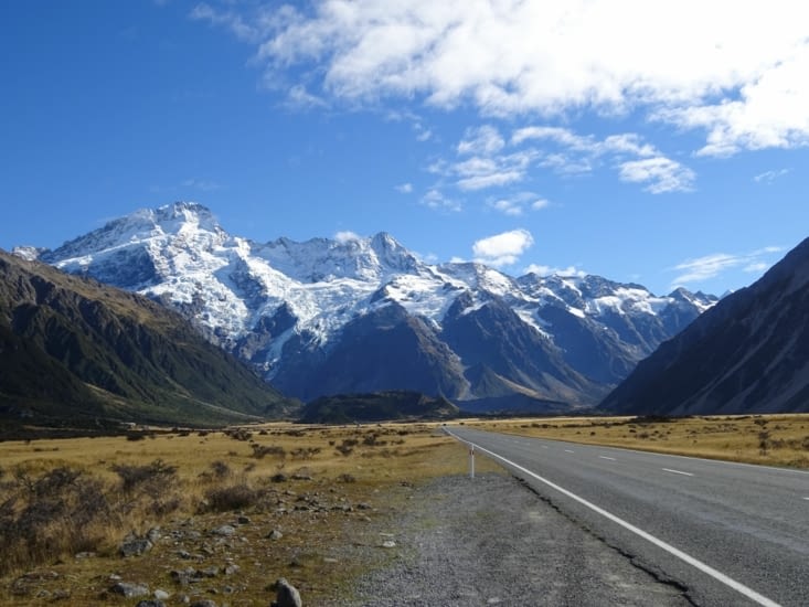 En direction de Mont Cook village