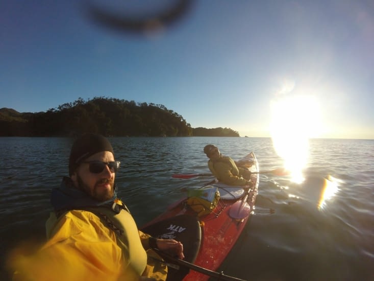 Heureux dans notre kayak !!