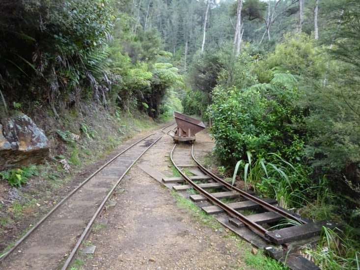 Ancien rail utilisé par les mineurs