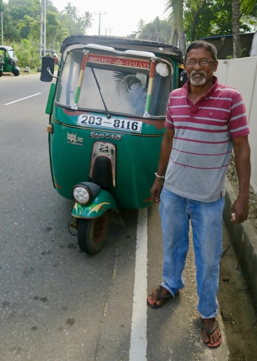 Notre premier chauffeur de tuk-tuk