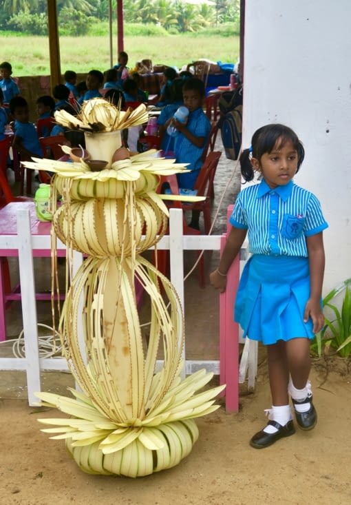 Sculpture en bananier