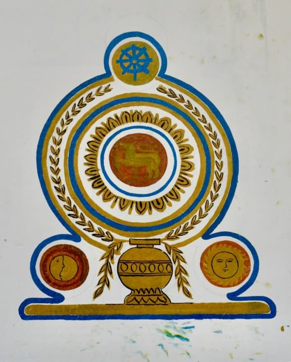 L’emblème du Sri Lanka.
