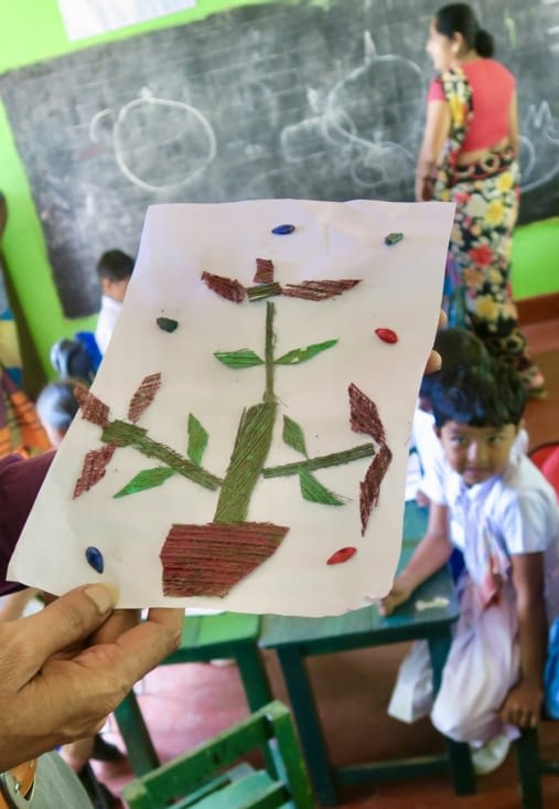 Réalisé en écorce de noix de coco !