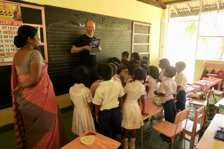 Et en retour, les enfants nous chantent... Frère Jacques en anglais !