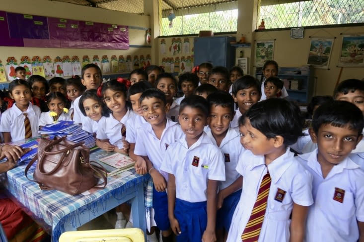 Dans la classe des 8 ans.