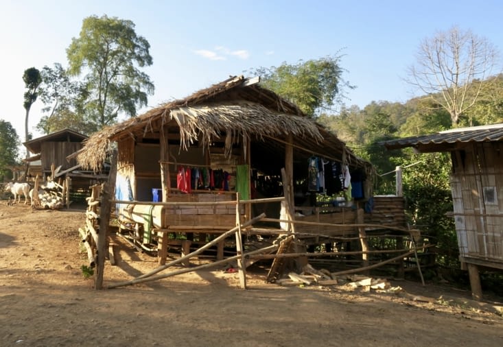 Après 3h de marche, nous voici arrivés au village.
