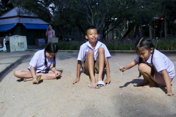 Et même un bac à sable pour la sortie d’école