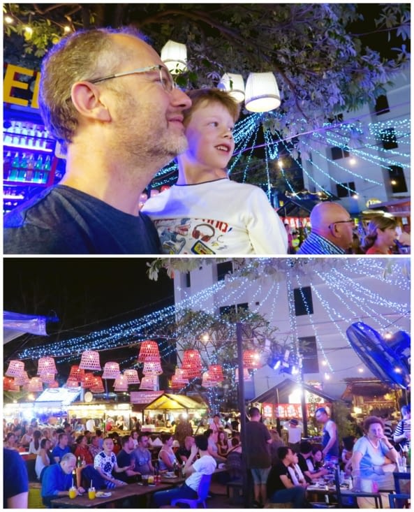 Petite sortie nocturne au Night Market pour terminer la journée.