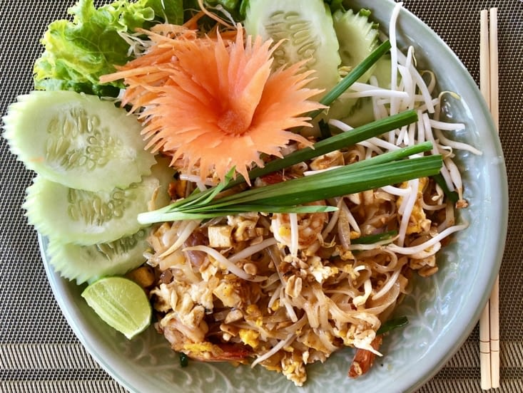 Un pad thaï un peu occidentalisé mais délicieux
