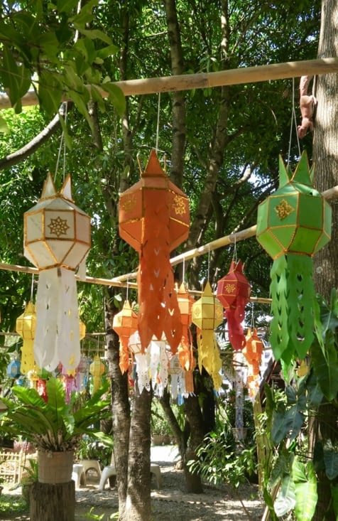 Des lanternes très colorées