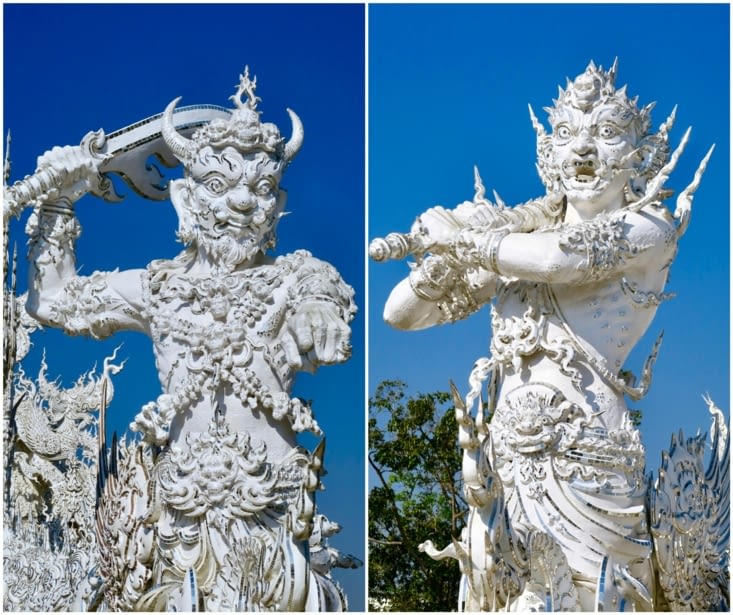 De l’autre côté, deux gardiens nous attendent de pied ferme.