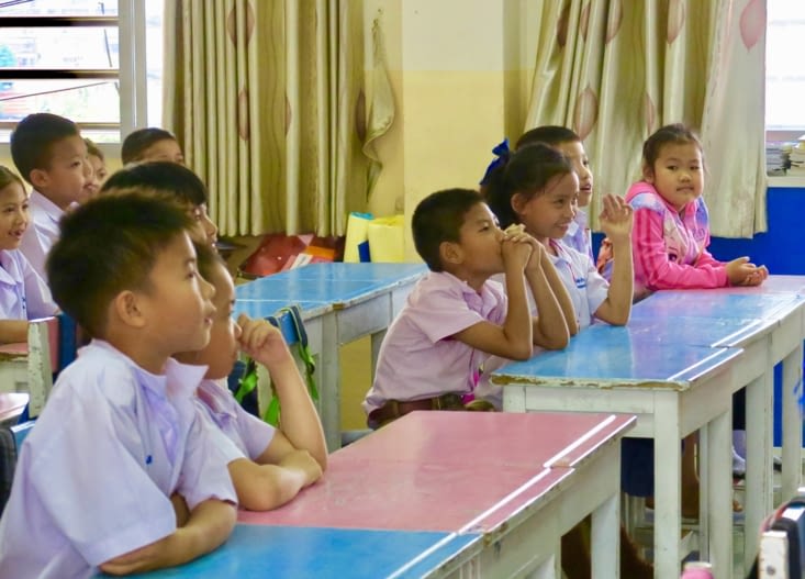 En cours de Chinois.