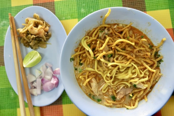 Le Kao Soy, très courant au nord de la Thaïlande.