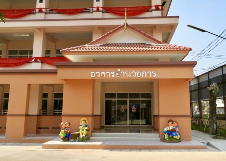 Nous avons rdv à 13h, les élèves viennent de reprendre les cours après le déjeuner.